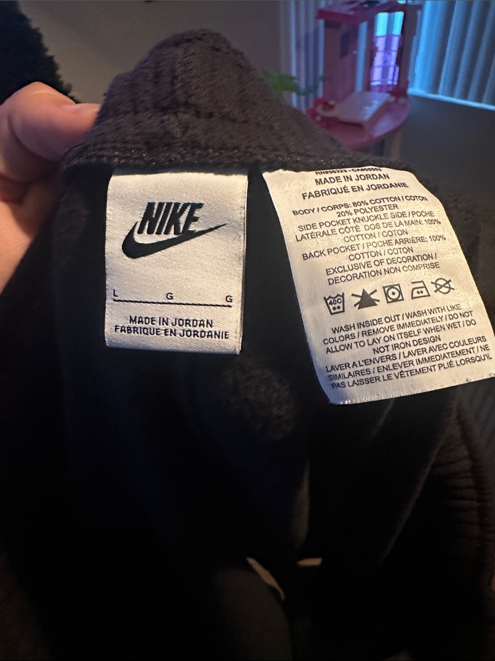 Nike Black Shorts with White Swoosh Accent - Picture 3 of 3